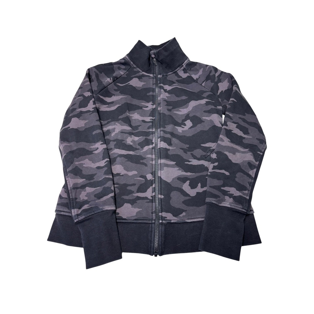 Athleta Triumph Printed Full Zip Jacket Camo Athleisure Workout Size‎ M